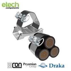 Prysmian BICON Multicleat/ Multistrap System - Trefoil Cable Cleat