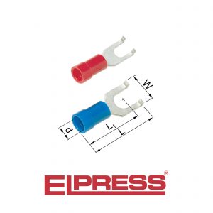 Elpress-Pre-Insulated-Flanged-Fork-Terminals-Halogen-Free LS0H