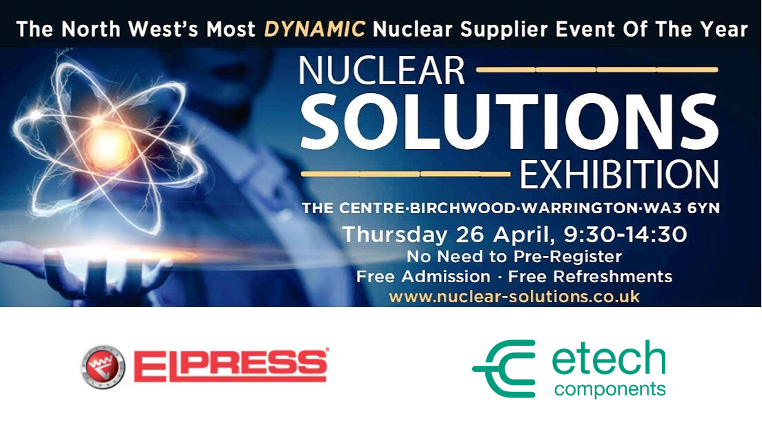 E-Tech will be exhibiting at the Nuclear Solutions Exhibition