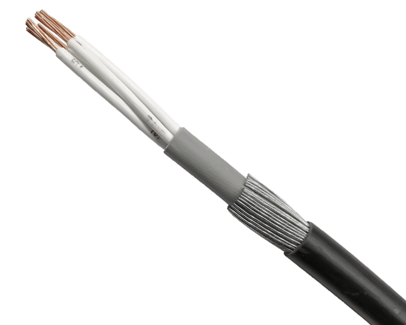 What is a Flat Strip and Round Wire Armoured Cable?