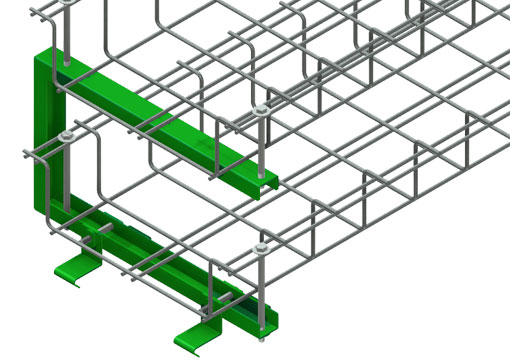 Snake Tray Mega Snake 801 Series - Accessories: Under Tray Pathway System, Cable Tray Brackets, Drop-outs, Mega Snake Air Separators