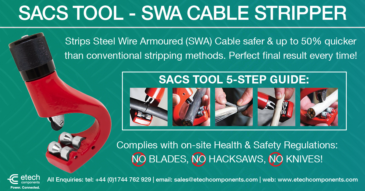 Steel Wire Armoured / Armour Cable (SWA cable) Stripping Tool