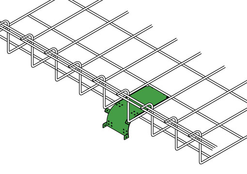 Snake Tray Mega Snake 801 Series - Accessories: Under Tray Pathway System, Cable Tray Brackets, Drop-outs, Mega Snake Air Separators