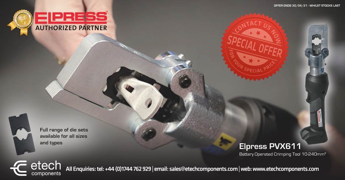 Special Offer: Elpress PVX611 Battery-Powered Crimp Tool