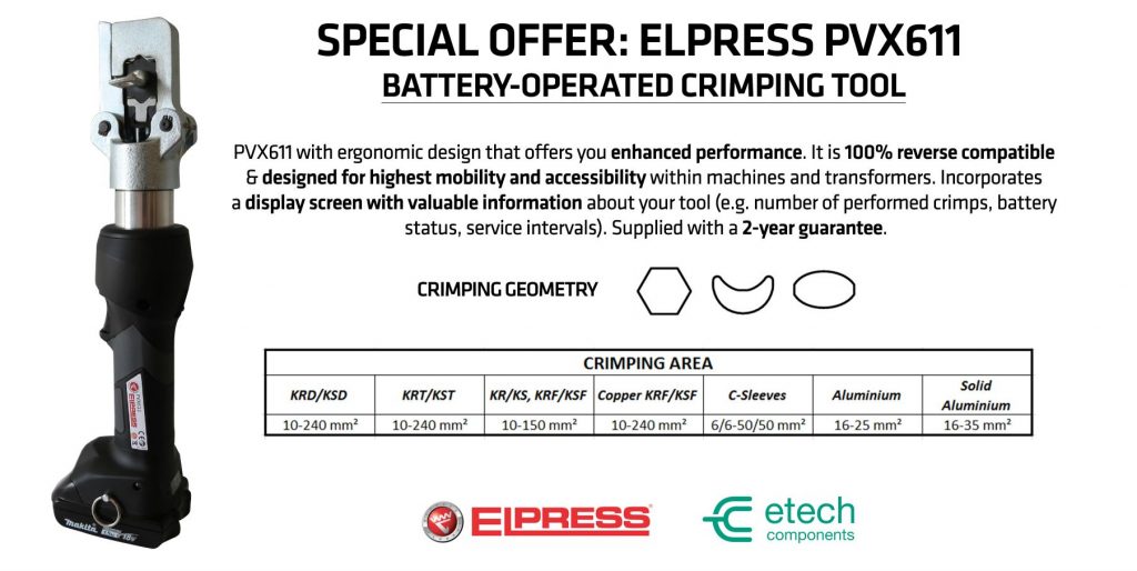 Special Offer: Elpress PVX611 Battery-Powered Crimp Tool