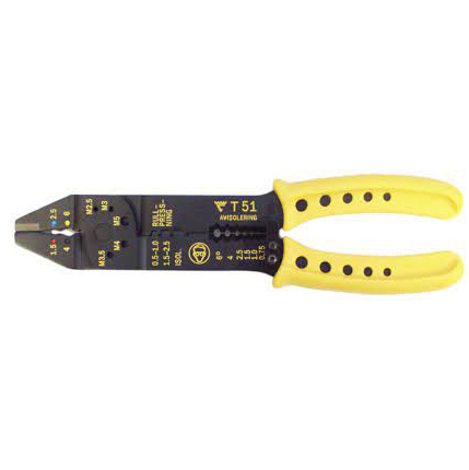 Elpress T51 Hobby Crimping, Cutting and Stripping Tool (0.5-6mm²)