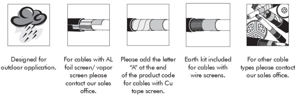 Nexans 12-42 MONOe Outdoor MV Heat-Shrink Terminations (3x12MONOe1.95i / 1.240/ 1.300/ 1.400/ 1.630/ 1.1000/ 1.1200, 3x24MONOe1.95i / 1.240/ 1.300/ 1.400/ 1.630/ 1.1000/ 1.1200, 3x36MONOe1.95i / 1.240/ 1.300/ 1.400/ 1.630/ 1.1000/ 1.1200, 3x42MONOe1.95i / 1.240/ 1.300/ 1.400/ 1.630/ 1.1000/ 1.1200)(3x12MONOe, 3x24MONOe, 3x36MONOe, 3x42MONOe)