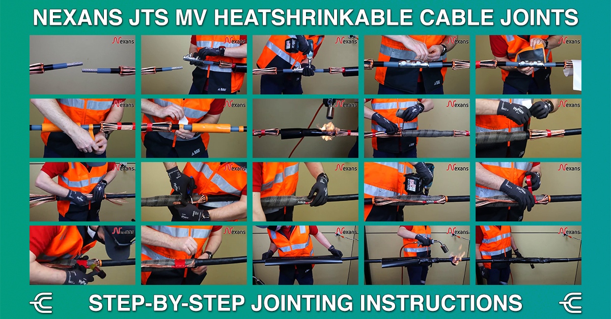 Step-by-Step Jointing Instructions for Nexans JTS Heatshrinkable MV Cable Joints