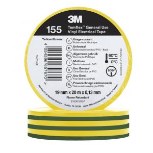 3M Temflex Vinyl Electrical Tape 155 (7100222489, 7100184791, 7100184747, 7100184746, 7100184745, 7100184744, 7100184742, 7100184741, 7100184740)