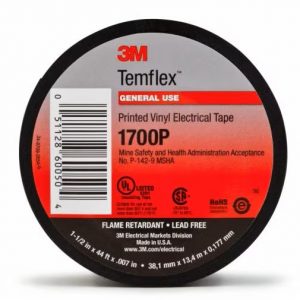 3M Temflex Mining-Grade Vinyl Electrical Tape 1700P