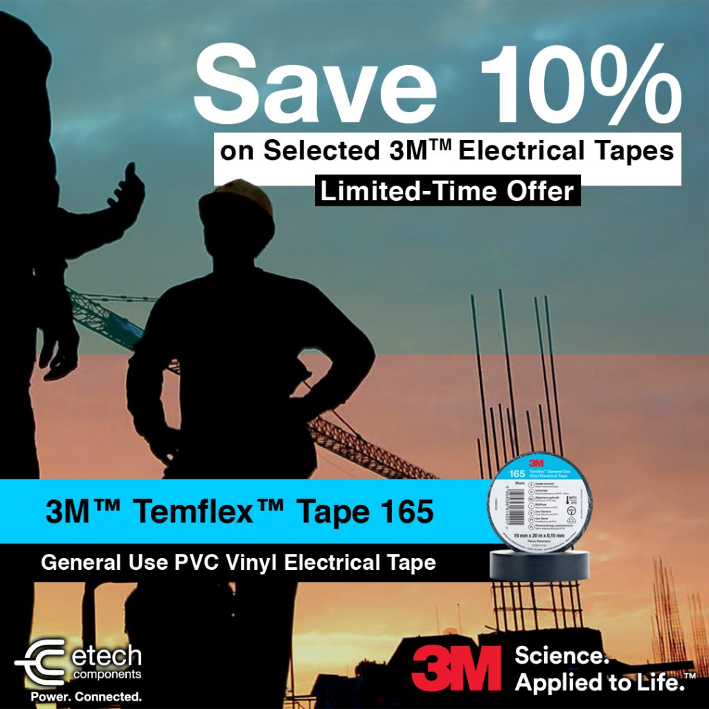 3M Discount - Get 10% off 3M™ Temflex 165 Tape