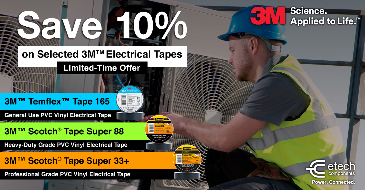 3M™ Super 33+, Super 88, and Temflex 165