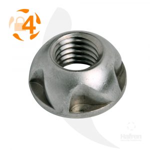 Hafren KMRN-S A2 Stainless Steel Kinmar ® Removable Nuts - KMRN05-S, KMRN06-S, KMRN08-S, KMRN10-S, KMRN12-S - (Hafren Security Fasteners Provide Tamper-Proof Bolts, Security Bolts, Tamper-Resistant Screws, Anti-Tamper Screws and Tamper-Resistant Bolts)