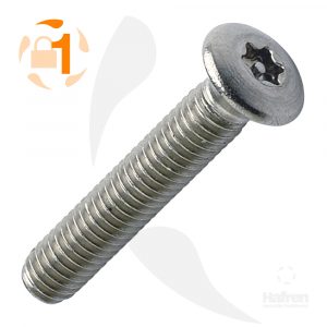 Hafren RTRM Raised Countersunk 6-Lobe Pin Machine Screws - RTRM3512, RTRM3520, RTRM3525, RTRM3530, RTRM3535, RTRM3540, RTRM3550, RTRM3575