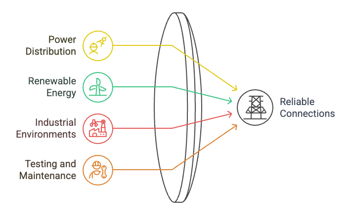Nexans Euromold Low & Medium Voltage Pre-Assembled Jumper Cables and Test Leads - Applications Across Industries 