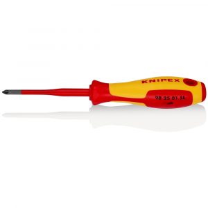 KNIPEX 98 25 01 SL VDE Slim Screwdriver for Cross-Recessed Pozidriv ® Screws