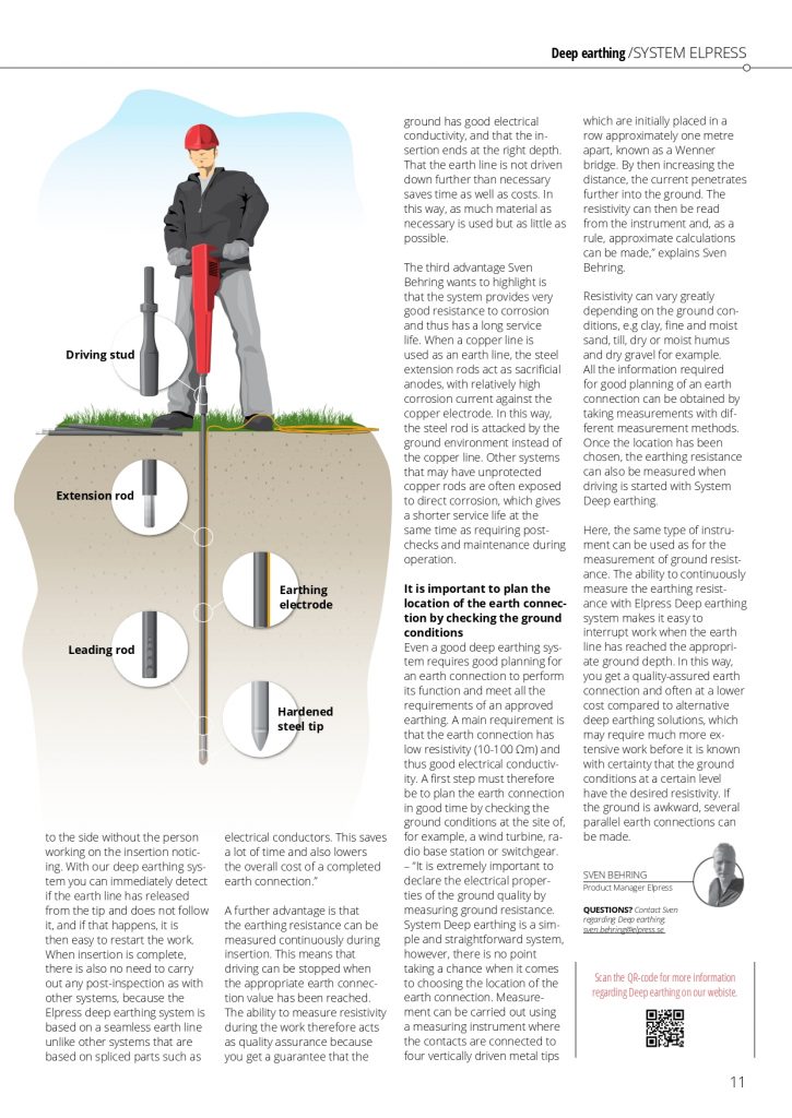 Elpress Deep Earthing Systems - Benefits