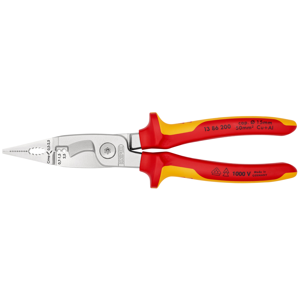 KNIPEX 13 86 200 VDE Pliers for Electrical Installation