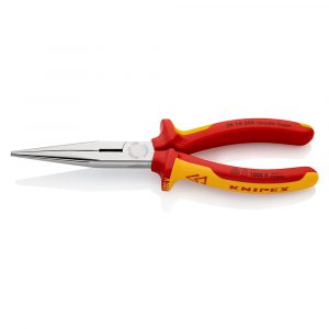 KNIPEX 26 16 200 VDE Snipe Nose Side Cutting Pliers (Stork Beak Pliers)